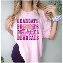 Load image into Gallery viewer, Bearcats Pink Faux Glitter Design

