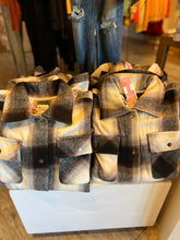Load image into Gallery viewer, Charcoal plaid shacket
