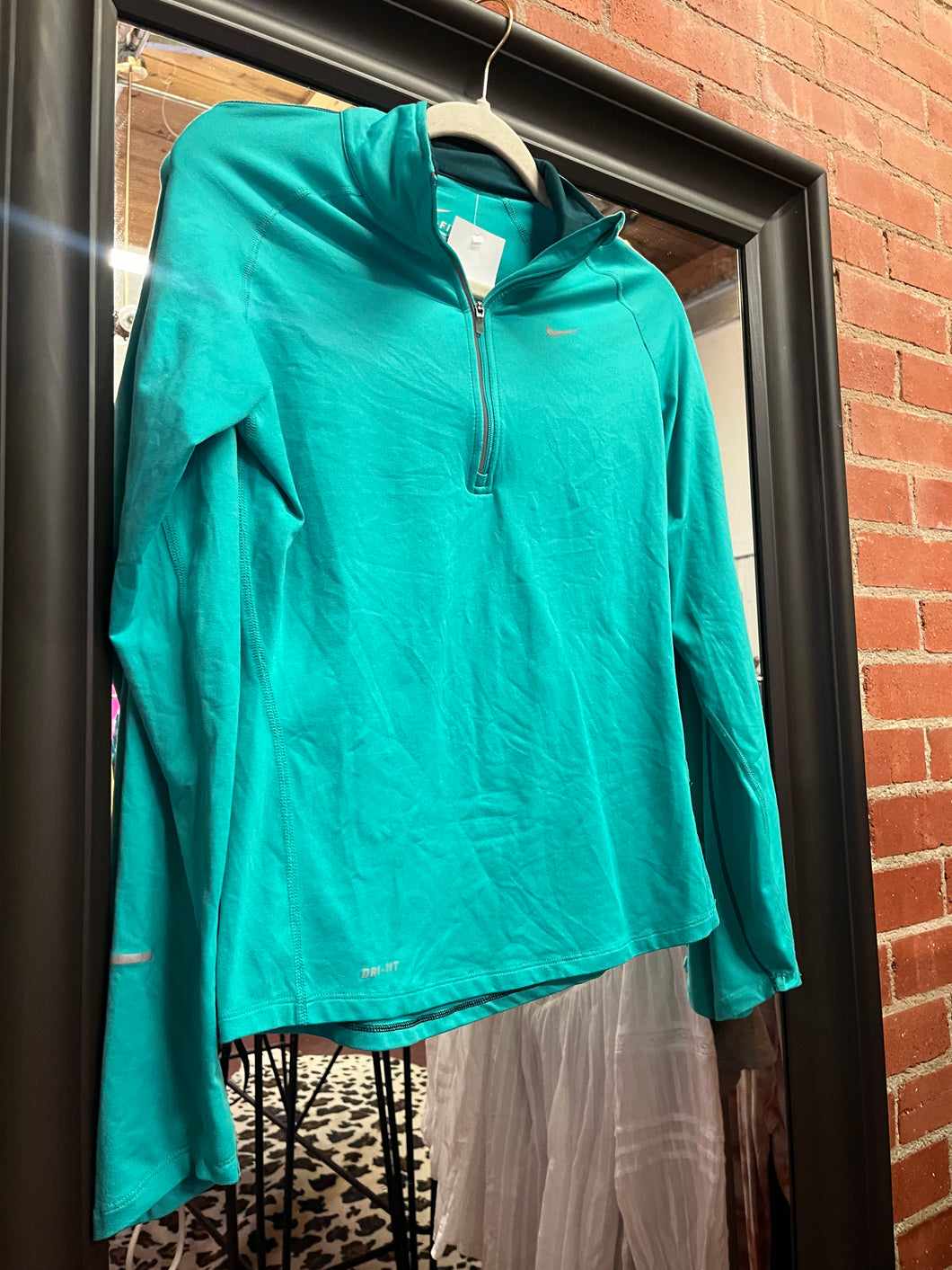 green Nike Womens Top, Small