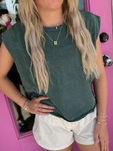 Load image into Gallery viewer, Mineral Washed Cropped Sleeveless Tank
