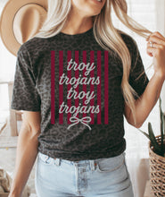 Load image into Gallery viewer, Troy Trojans stripe bow coquette
