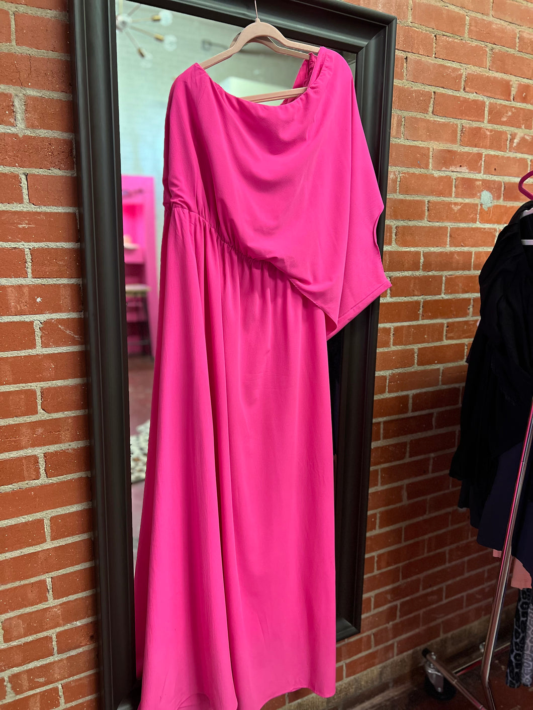 Pink Main Strip Womens Dress, 2XL