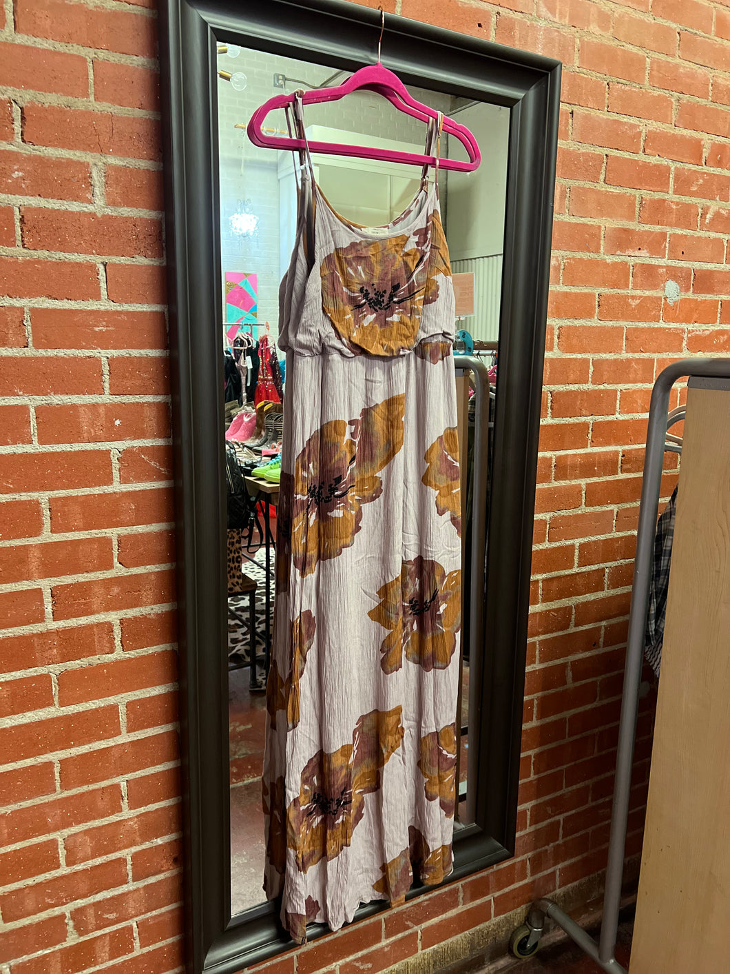 Dusty Purple floral Entro Womens Dress, Large