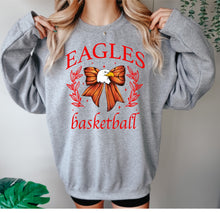 Load image into Gallery viewer, Eagles basketball bow coquette
