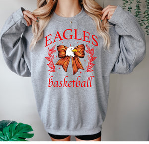 Eagles basketball bow coquette