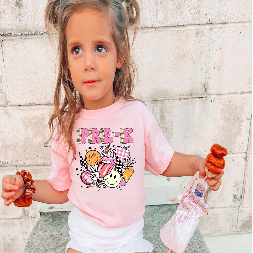 Pink preppy grade specific tee