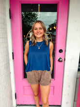 Load image into Gallery viewer, Shark bite slit tank top
