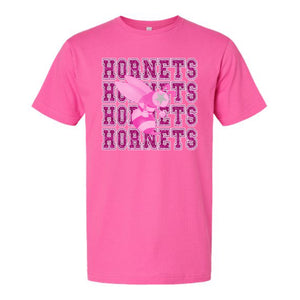 Hornets Pink Faux Glitter Design