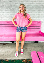 Load image into Gallery viewer, Acid wash cuffed sleeve top
