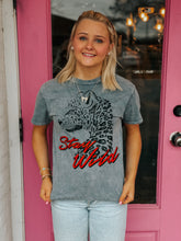 Load image into Gallery viewer, Stay wild mineral wash tee
