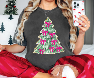 Christmas tree bows