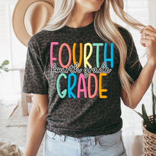 Load image into Gallery viewer, Black leopard rainbow grade specific tee
