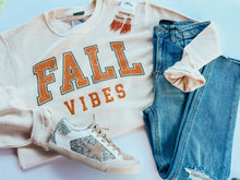 Load image into Gallery viewer, Fall Vibes ivory corded sweatshirt

