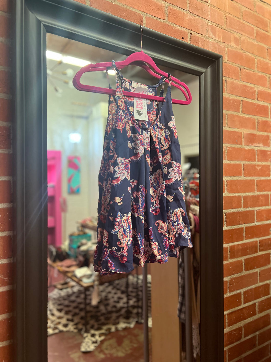 multicolor rose and thyme Womens Top, Small