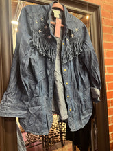 Load image into Gallery viewer, Denim the quacker factory Womens Jacket w/ stars, Large
