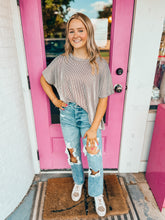 Load image into Gallery viewer, Ribbed oversized Top
