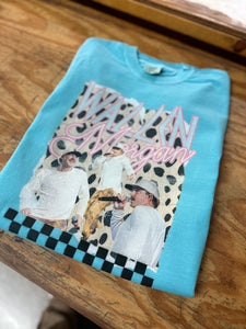 Neon blue MW tee