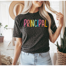 Load image into Gallery viewer, Black leopard school position specific tee
