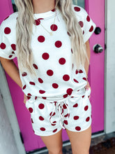 Load image into Gallery viewer, Varsity Dot Scuba Set
