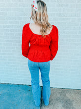 Load image into Gallery viewer, Midnight Romance Jacquard Top
