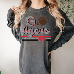 Belton Tigers Football Faux glitter design