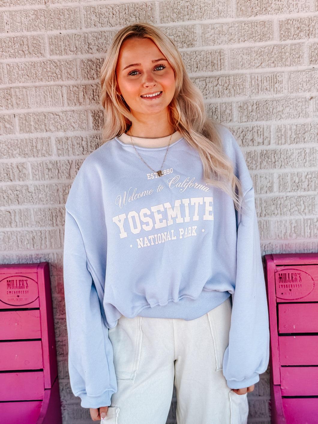 Vintage-inspired Yosemite Crewneck Top