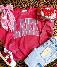 Load image into Gallery viewer, Red corded sweater
