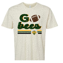 Load image into Gallery viewer, Academy Bees faux glitter football design
