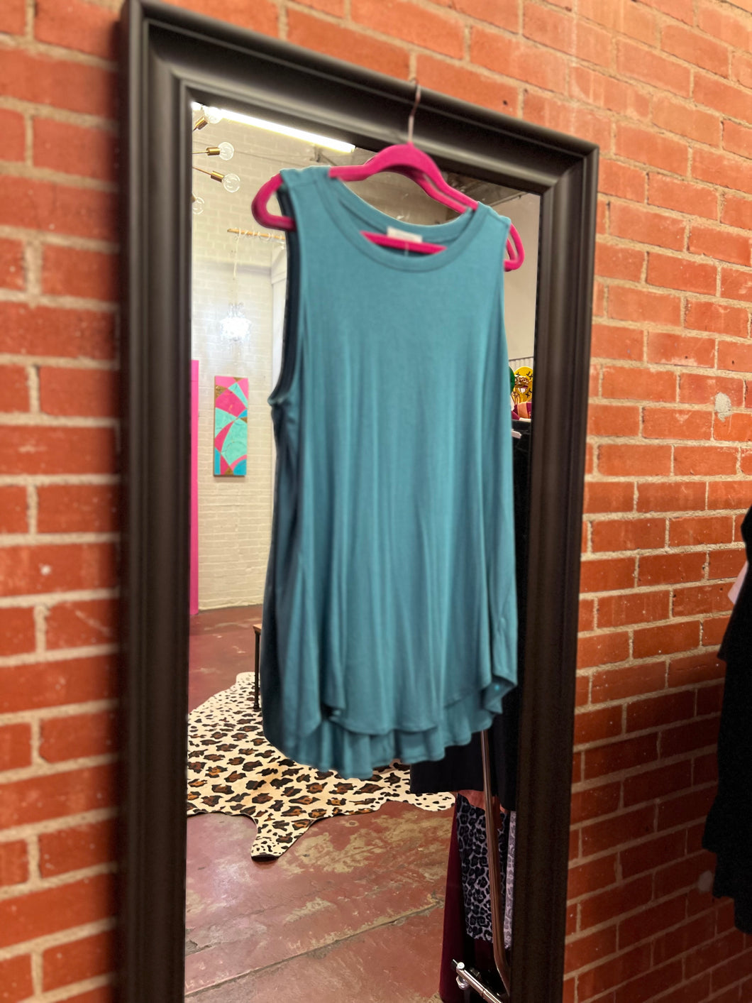 Teal Zenana Womens Tanks, 1XL