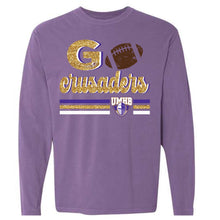 Load image into Gallery viewer, Crusaders Football Faux glitter design
