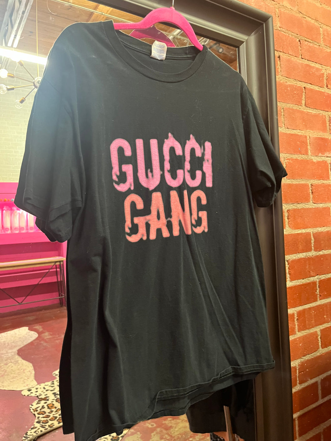 Black Pink Bulldog Gucci Gang, Large