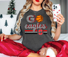 Load image into Gallery viewer, Go eagles basketball faux glitter
