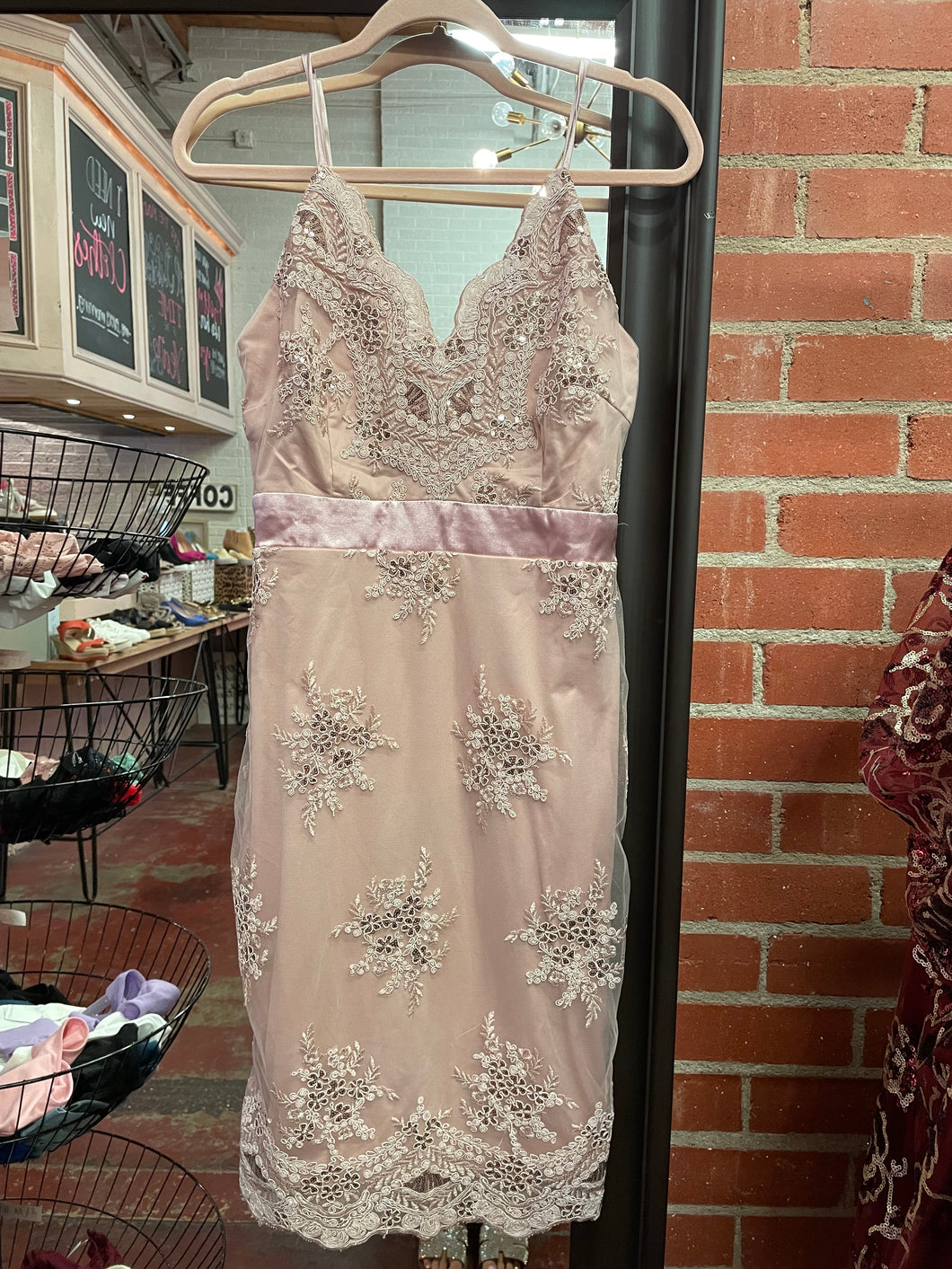 blush Venus Womens Dress, 6