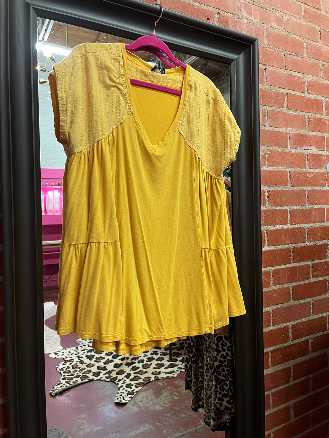 Yellow GiGio Womens Top, Small