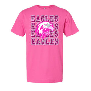 Eagles Pink Faux Glitter Design