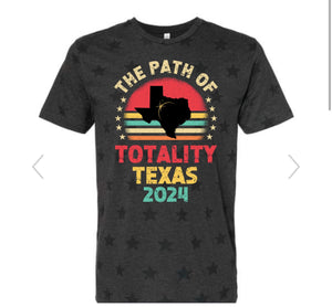 Solar Eclipse Tees- The Path of Totality Colorful Texas