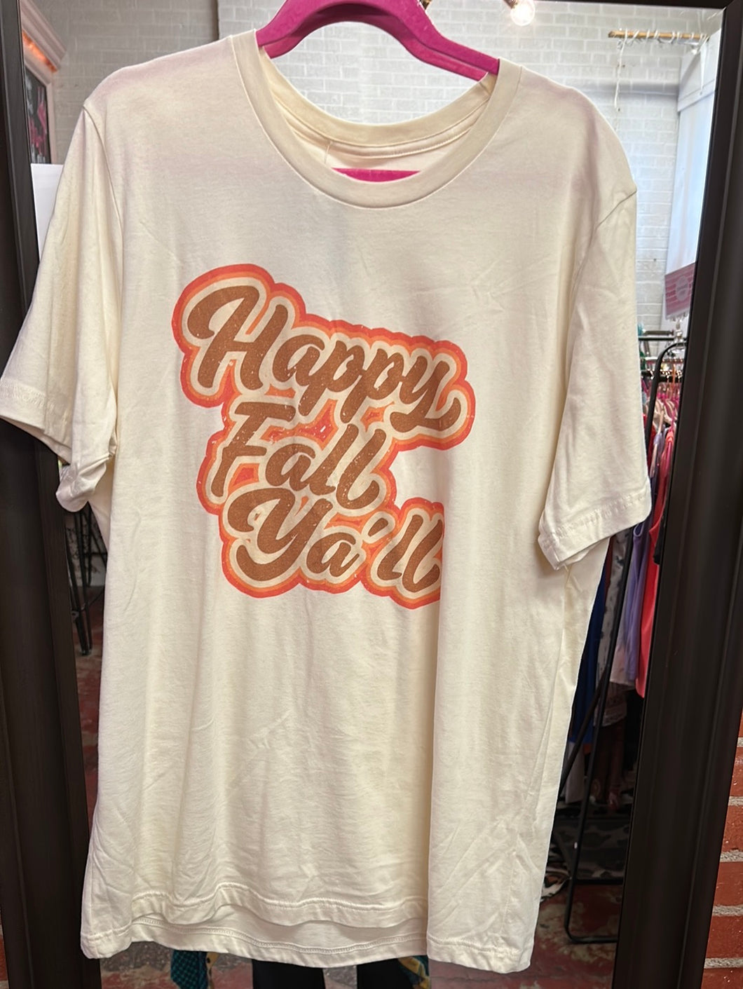 Cream Pink Bulldog Womens Graphic Tee, 2x