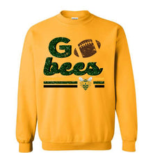 Load image into Gallery viewer, Academy Bees faux glitter football design
