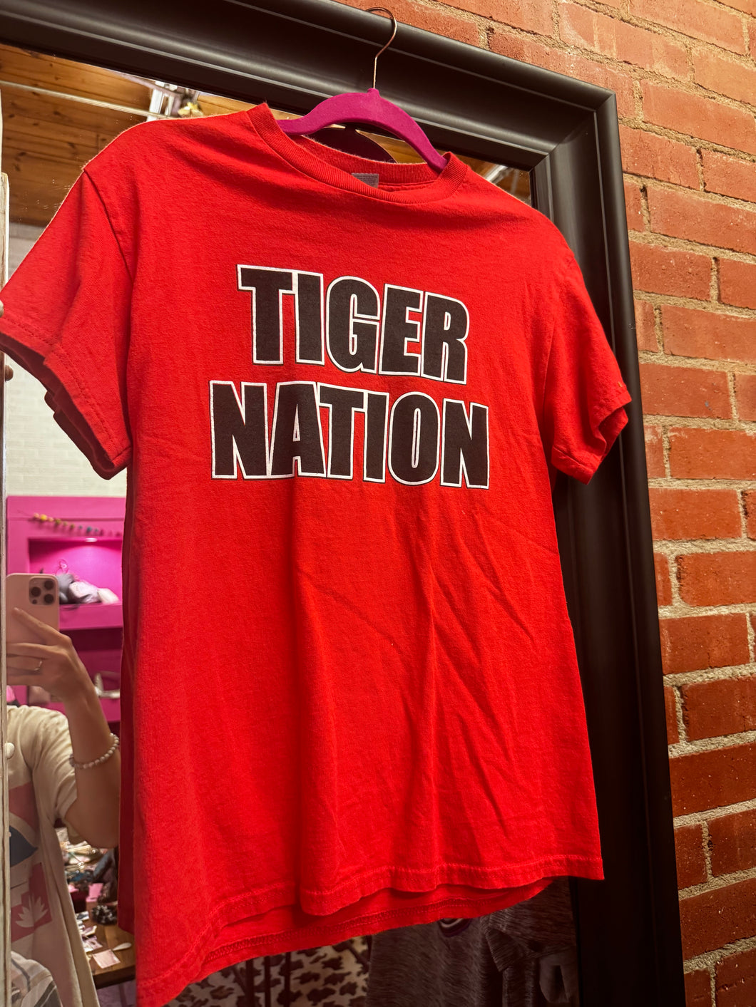 Red Pink Bulldog belton top, Small