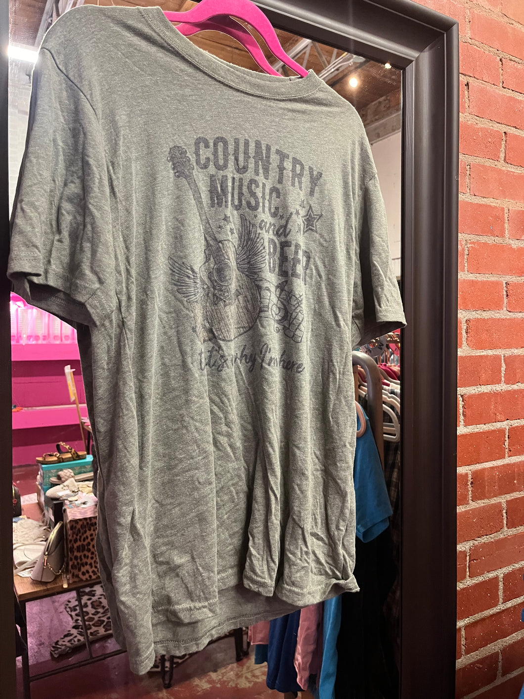 Gray BCG country music and bear, Medium