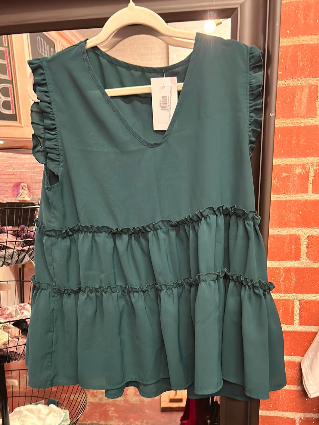 emerald Pink Bulldog Womens Top, XL