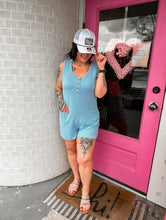 Load image into Gallery viewer, Corded button up romper
