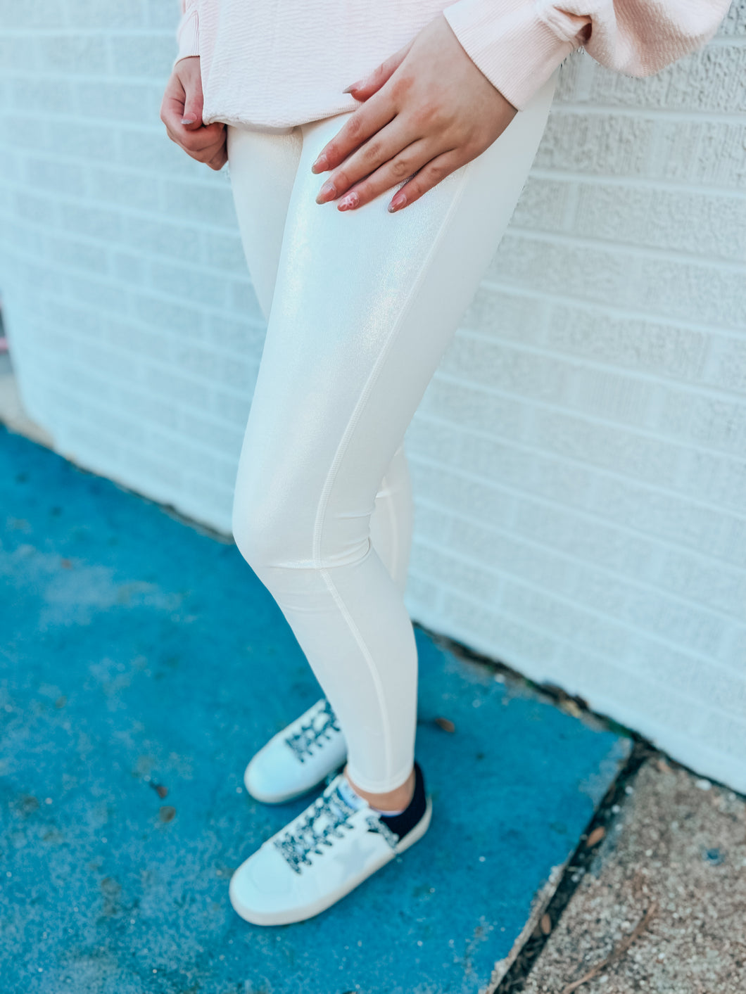 Iridescent Foil Leggings