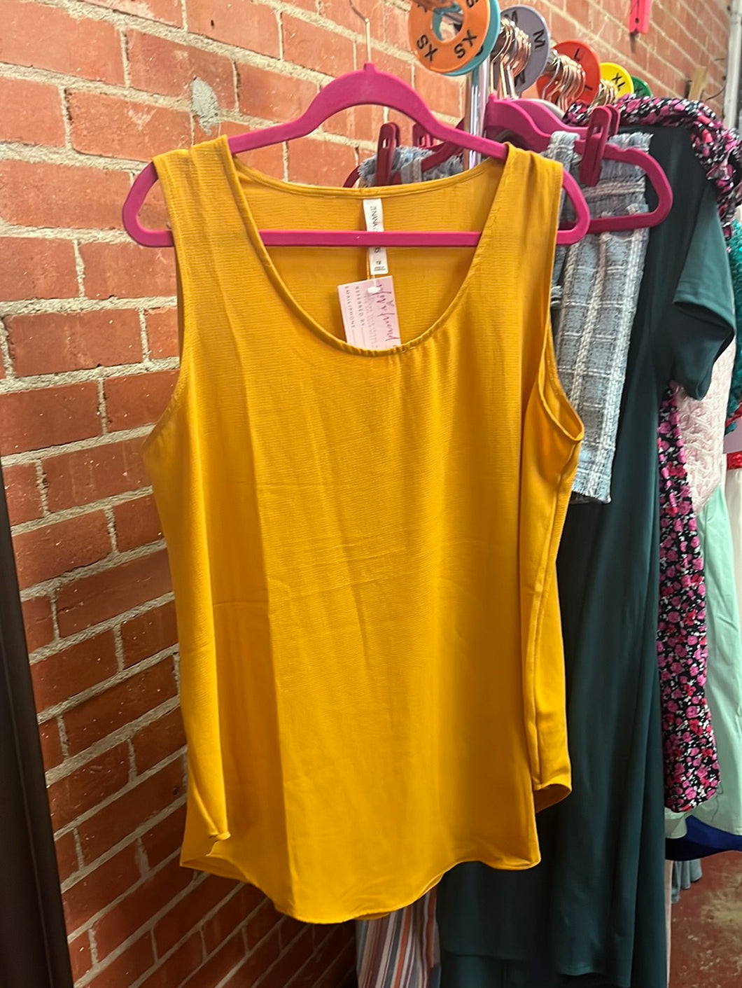 Mustard Zenana Womens Top, 1x