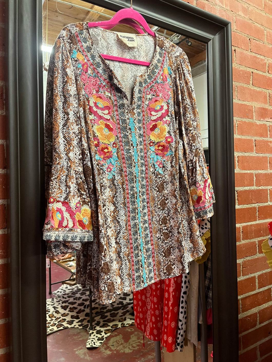 Floral Savanna Jane Womens Top, Large