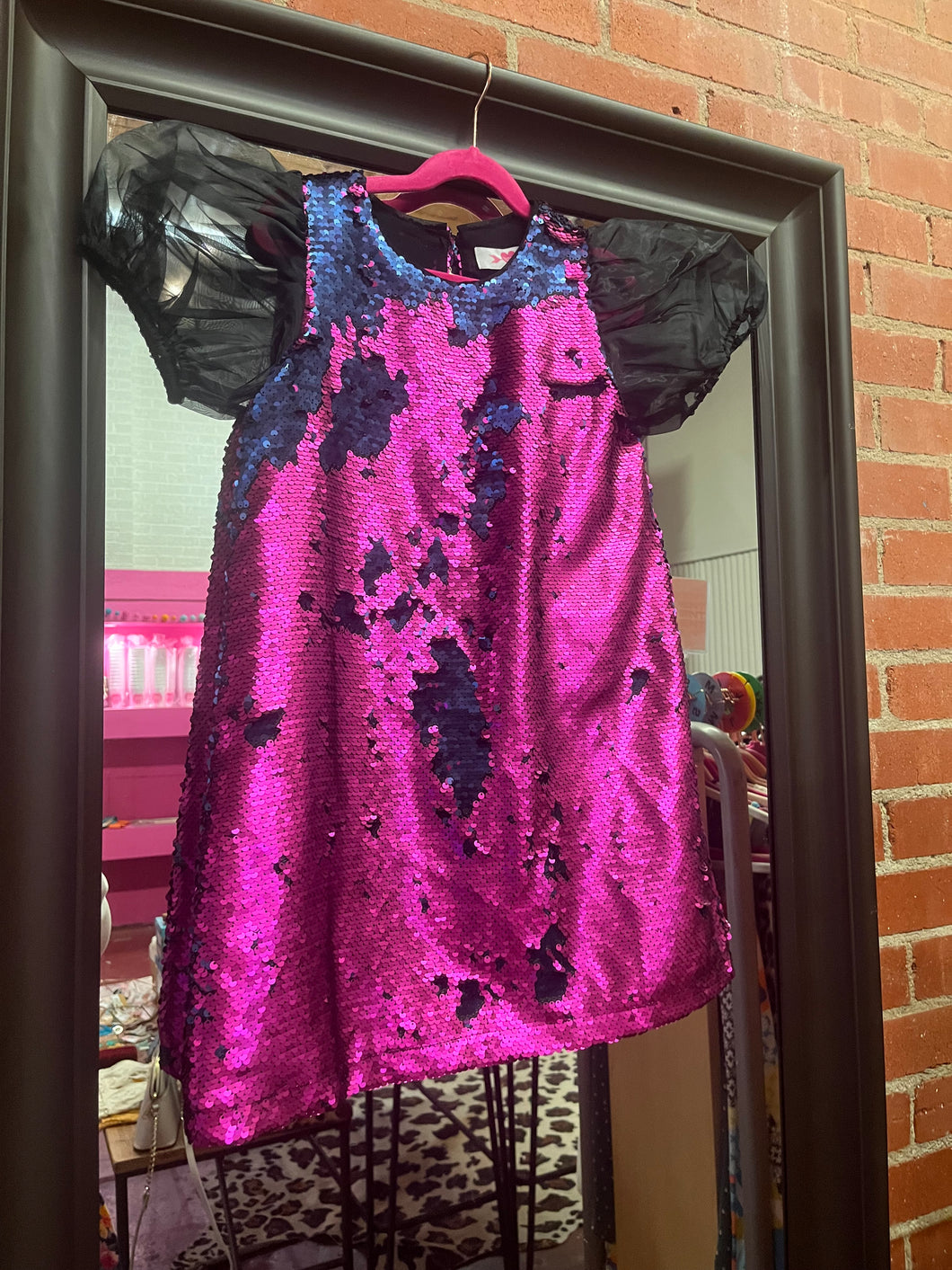 sequin multicolor BuddyLove kids dress, 6t