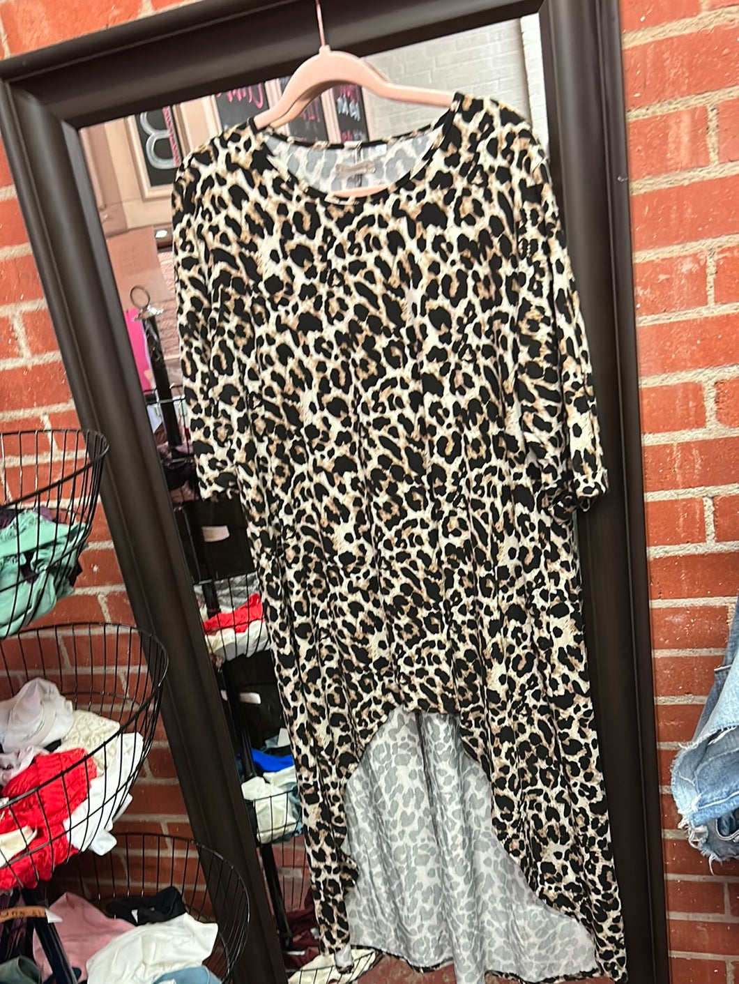 Leopard Southern Stitch Womens Top, Large