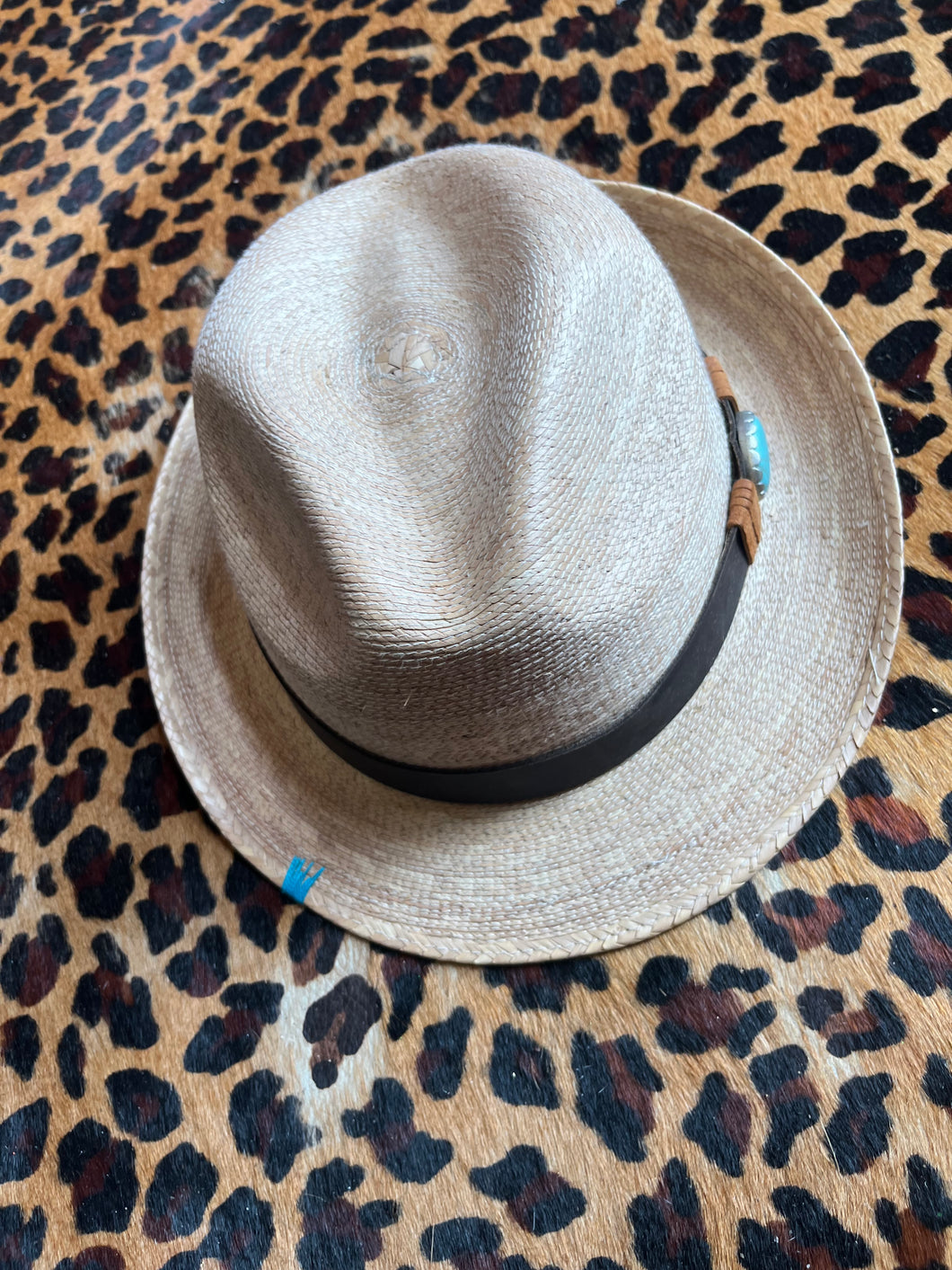 black strap w/Turquoise Pink Bulldog Hats, One Size