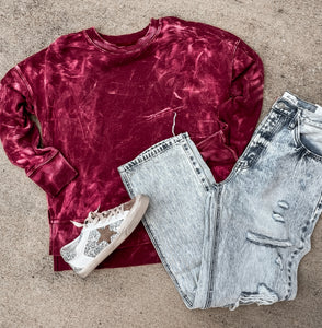 Bleached French Terry sweater