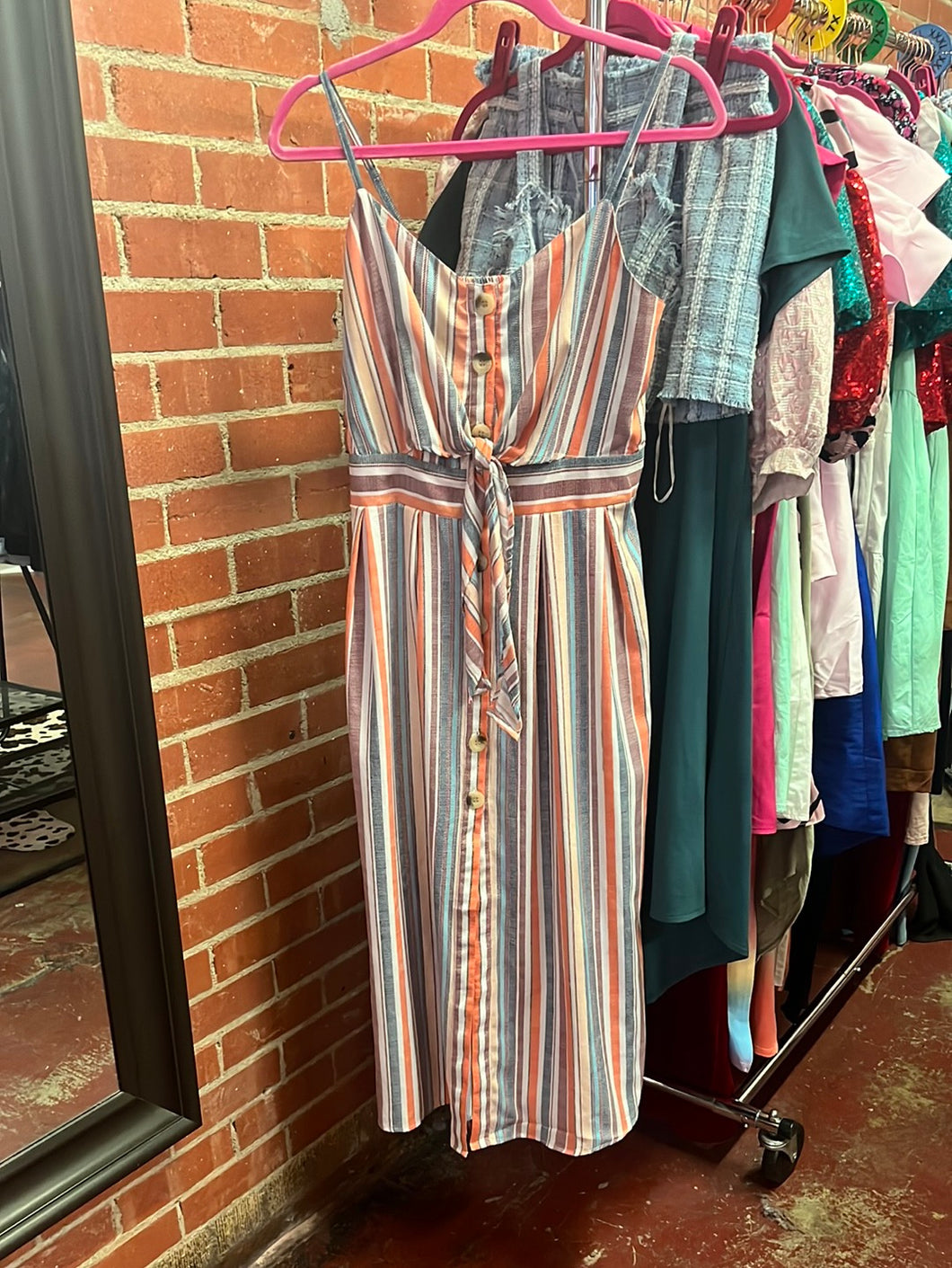 Stripes Style and Co Womens Dress, Small